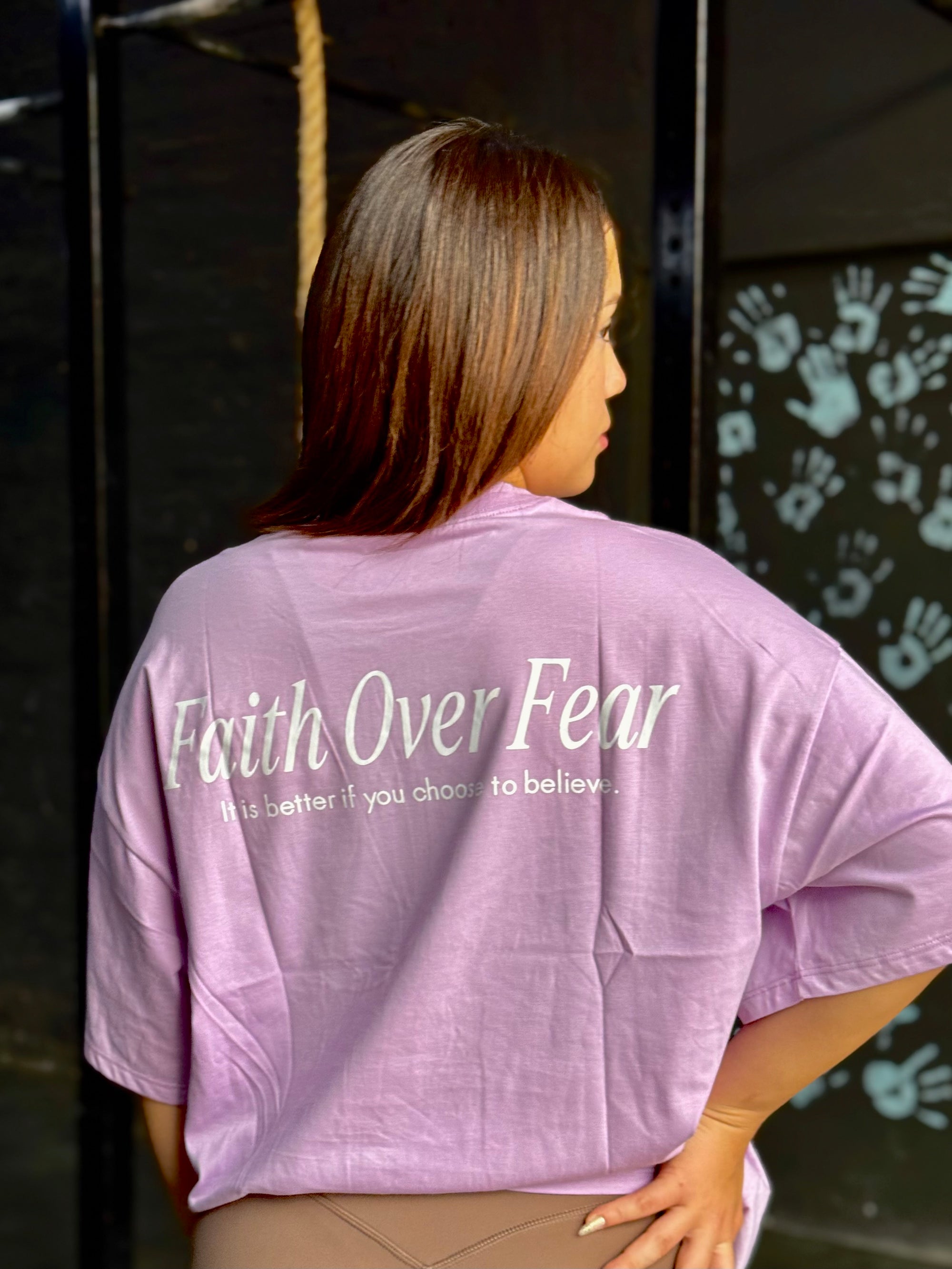 Oversize Shirt • Faith Over Fear