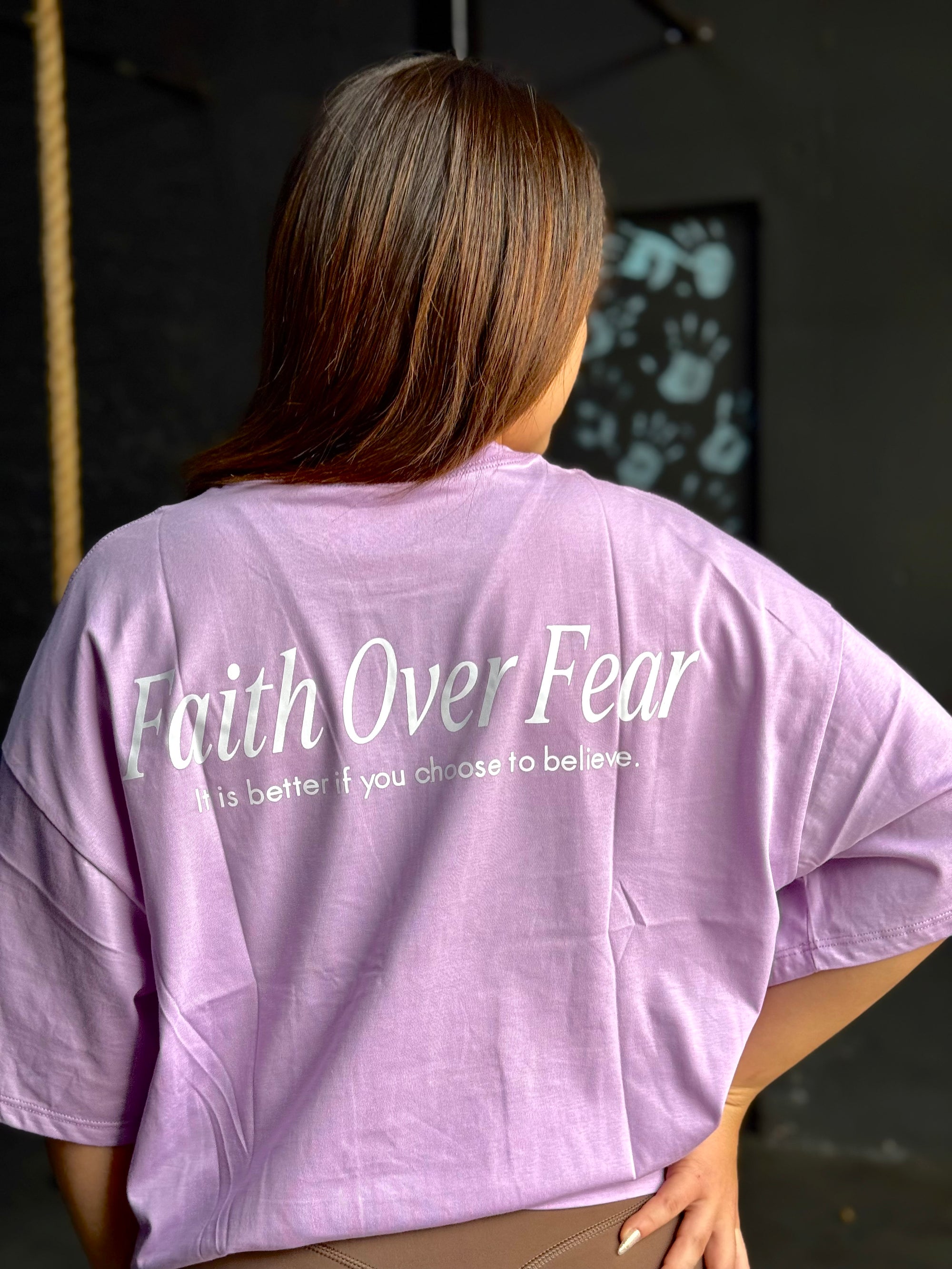 Oversize Shirt • Faith Over Fear