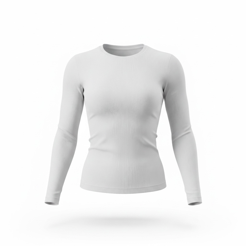 Long Sleeve Ribbed Shirt