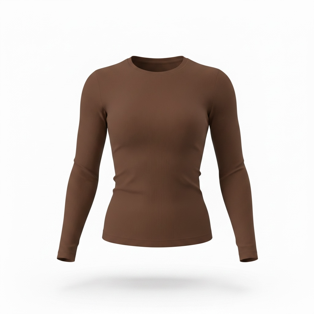Long Sleeve Ribbed Shirt