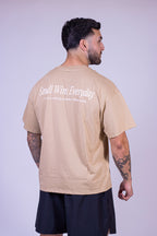 Oversize Shirt • Small Wins Every Day, Camel