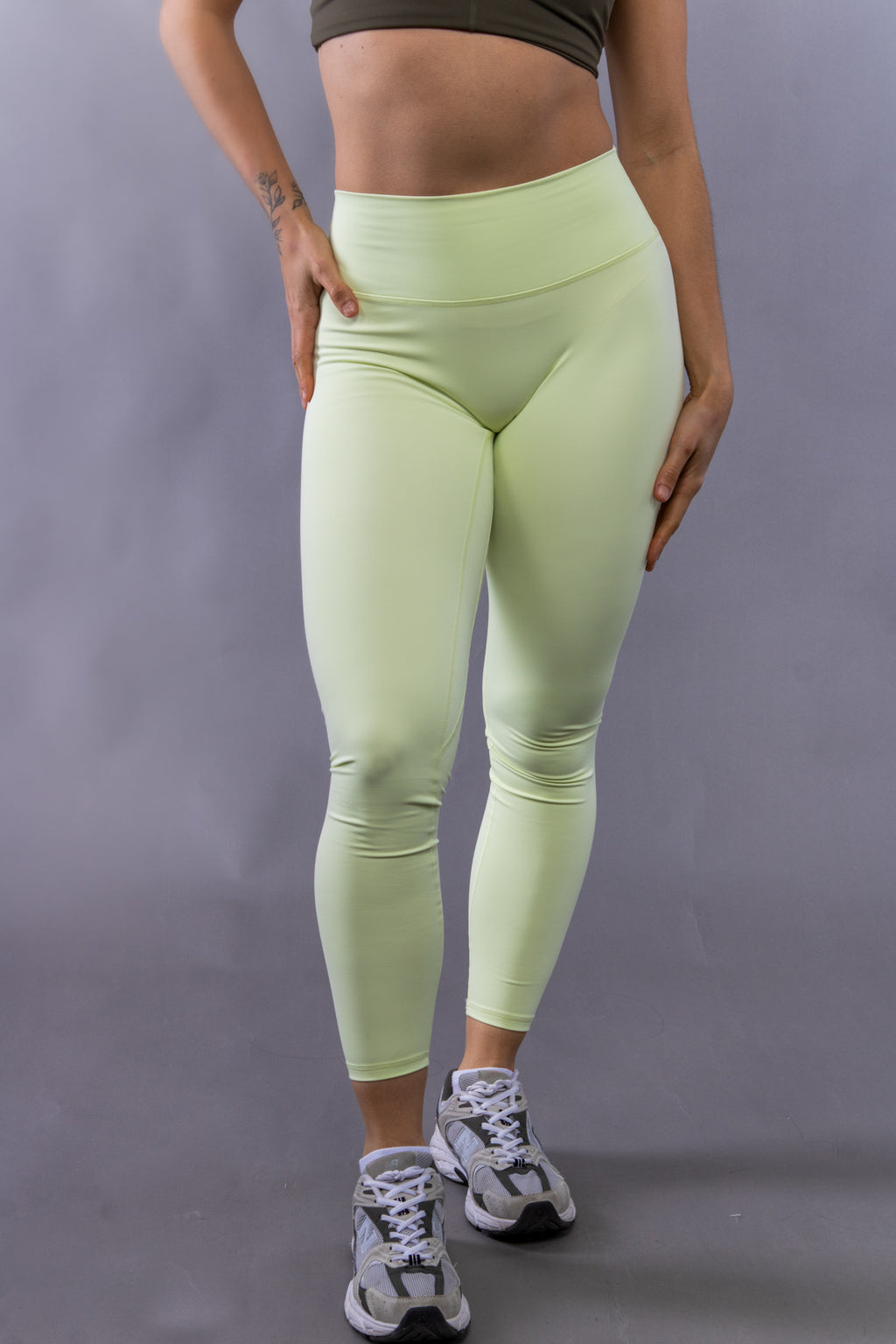 Set Green Lime Top + Legging